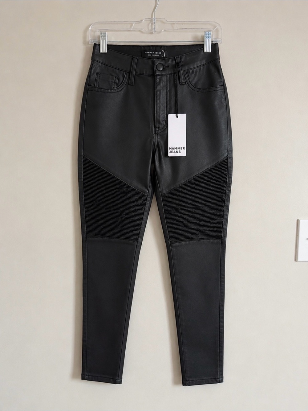 NWT Vegan leather skinny moto pants - Picture 11 of 12